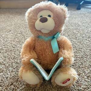 Cuddle Barn 11" Bear Reads Bible Stories Tested Works*